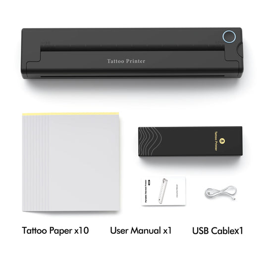 A4 Thermal Printers Wireless Bluetooth Tattoos Printer Portable Mini Thermal Printer A4 Paper Photo Printer from Mobile Phone